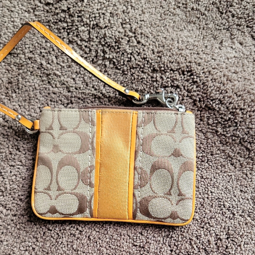 COACH WRISTLET with Signature Pattern
